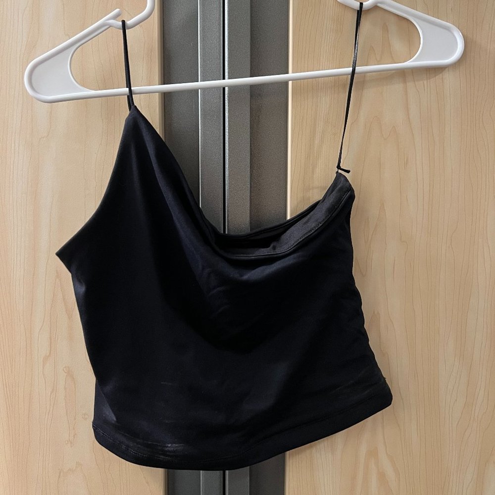 Asymmetrical Black Tank Top - Dynamite